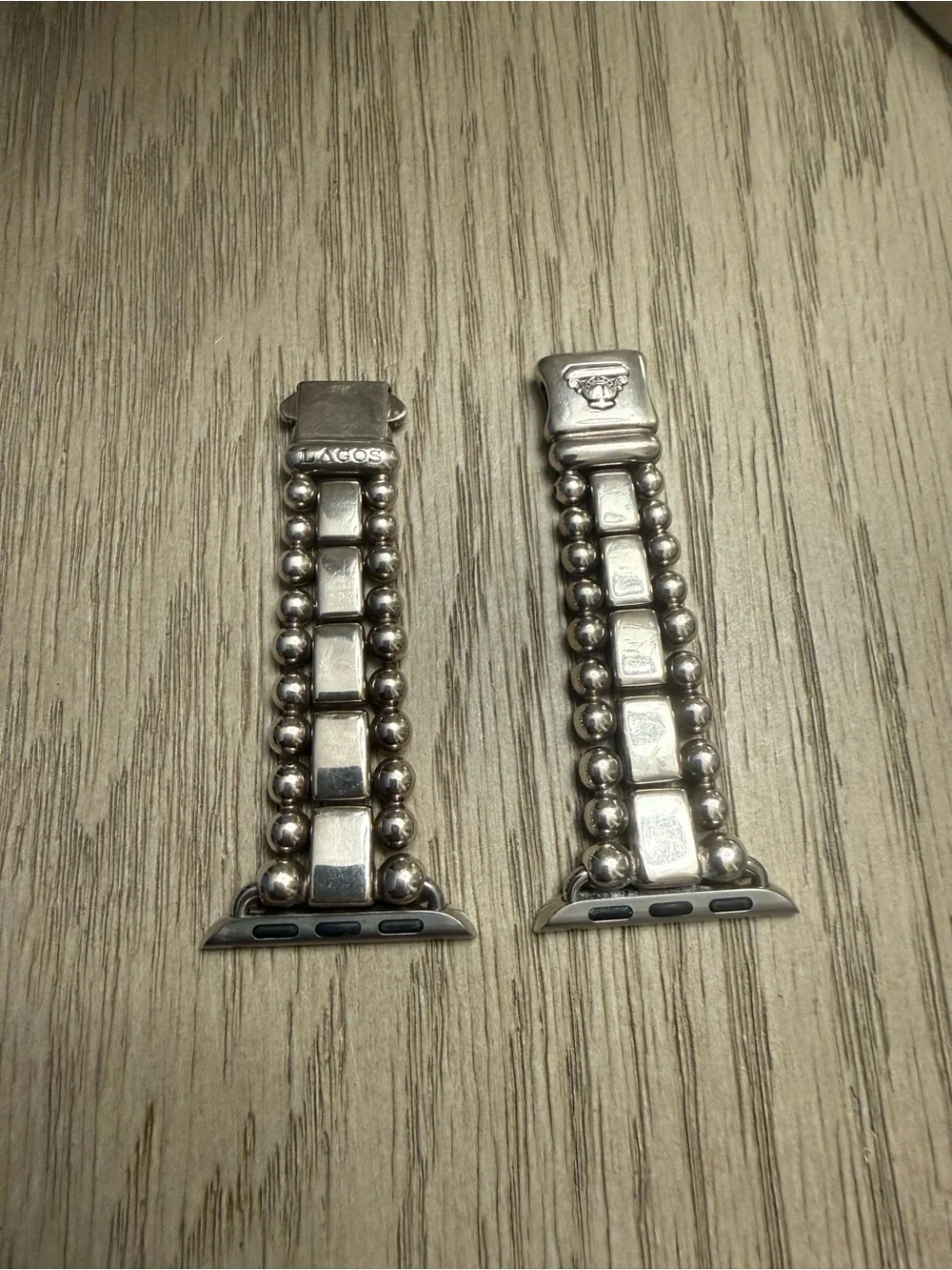 LAGOS Sterling Silver Beaded Link Apple Watch Band - Picture 5 of 5